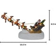 thumbnail image 5 of Santa in Reindeer Sleigh Christmas Village Pre-lit Musical Christmas Village Perfect Addition to Your Christmas Indoor Decorations & Holiday Displays, 5 of 8