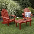 thumbnail image 2 of Highwood 3-pc Classic Westport Adirondack Set with 1 Classic Westport 24" W x 48" L Conversation Table - Outdoor, Eco-friendly, Synthetic Wood, 2 of 8
