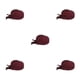 thumbnail image 1 of Minnieouse Gorros de Chef para hombre y mujer con correa ajustable para cocinar, barbacoa, cocina, trabajo, Catering, hogar, cocina, restaurante, vino tinto Vino rojo 5piezas Minnieouse CBP234553, 1 of 5