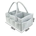 thumbnail image 2 of Bolsa de pañales para bebés - Contenedor de almacenamiento para guardería y organizador de automóviles para pañales, 2 of 5