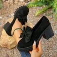 thumbnail image 2 of Chaussures d'Été pour Femmes Bout Rond Semelle Épaisse Mocassins Mode Automne Chic pour Femmes, 2 of 8