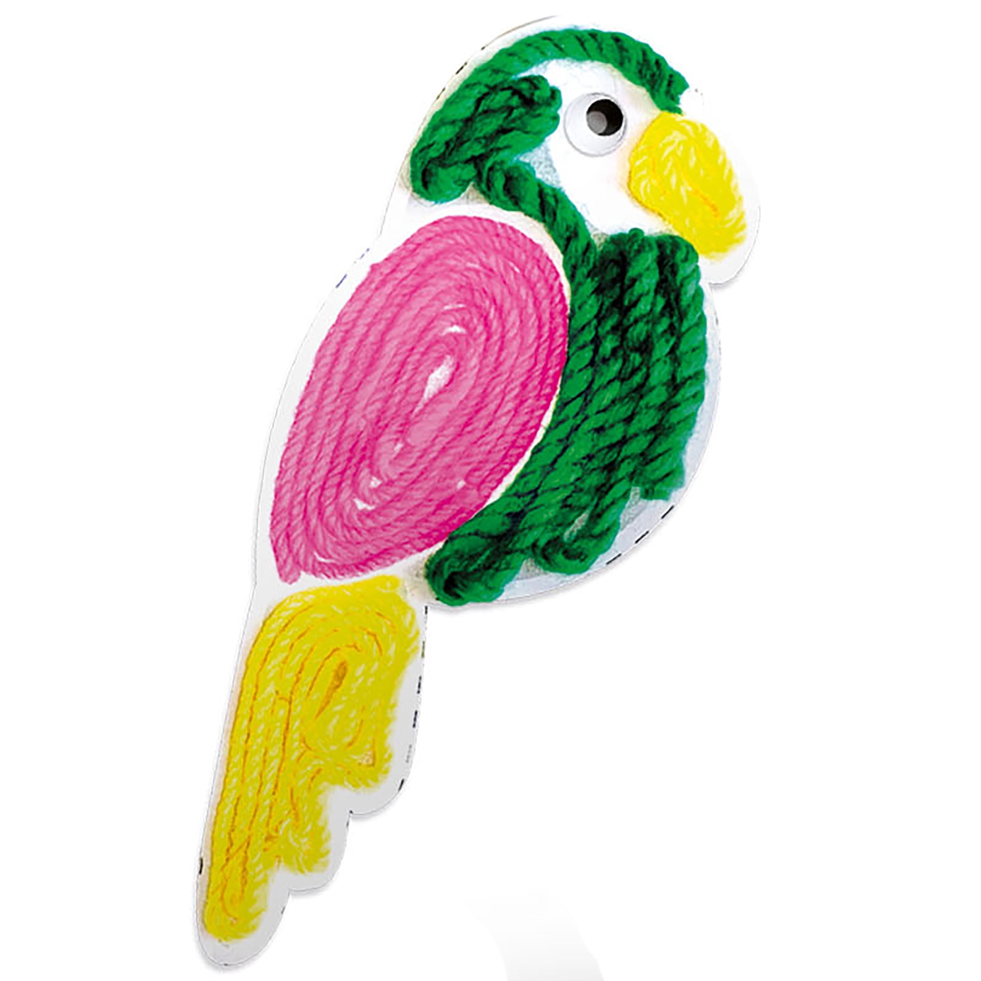 Headu: Creative Little Hands - DIY Artistic Techniques Craft Kit, Finger Painting, Woolen Threads Characters & Flowers, Cardboard Cut-Outs, Kids 3+