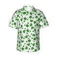 thumbnail image 2 of Picia St Patrick's Day4 Gentle Cotton Regular Fit Short Sleeve Casual Hawaiian Shirt for Men-, 2 of 9