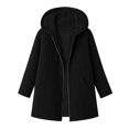 thumbnail image 6 of yillto Womens Fleece Jackets Full Zip up Sherpa Fuzzy Warm Coats Baggy Hooded Jacket for Fall Winter, 6 of 6