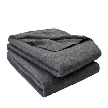 Mainstays Super Soft Fleece Bed Blanket, Twin/Twin XL, Grey