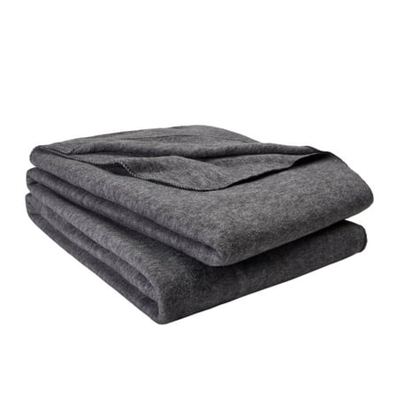 Mainstays Value Bed Blanket, Full/Queen, Gray