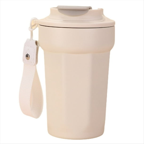 Pequeña Azul de 420 Ml con Revestimiento de Cerámica, Sellada, Ideal para Viajes en Coche, Ideal para Café Frío.