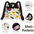thumbnail image 4 of Purple Tulips Yellow Flowers Bloom Small Backpack Cute Mini Backpacks For Woman Lightweight Daypacks, 4 of 8