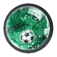 thumbnail image 2 of 4 Pcs Basketball Footall Sports Knobs for Kitchen Cabinet Cupboard Dresser Bookcase Drawer Pulls Handles Round Home Decor, 2 of 7