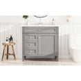 thumbnail image 3 of Modern Bathroom Vanity with 3 Drawers and Storage Cabinet | Create a Tidy and Spacious Bathroom Environment | Enjoy the Convenience of Easy Assembly, 3 of 7