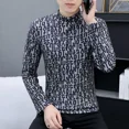 thumbnail image 3 of Camiseta para hombre de calidad con cuello en V, ropa para hombre, jersey con cuello, sudaderas coreanas, lujo, divertidas, tallas grandes, oferta, Japón, Top, 3 of 5