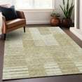 thumbnail image 6 of Addison Rugs Mayfield Washable Transitional Striped Beige Rectangle Rug, 3' x 5', 6 of 6