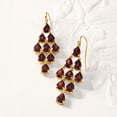 thumbnail image 3 of Ross-Simons 16.00 ct. t.w. Garnet Chandelier Earrings in 18kt Gold Over Sterling, Women's, Adult, 3 of 6