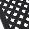 thumbnail image 3 of Antique Black Aluminum Table with Woven Details | Used for Outdoor Family Dinners | Ensures Lightweight and Sturdy Structure, 3 of 4