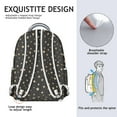 thumbnail image 5 of Celestial Gothic Backpack for Student Waterproof Scratch-Resistant Composite Oxford Cloth with Cosmic Sunburst and Moon Print, Breathable Foam Padding, Adjustable Straps, 5 of 5