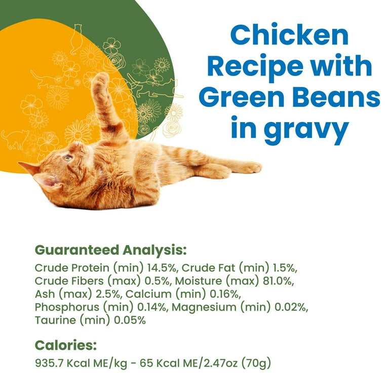 Almo Nature HQS Complete Cat Grain Free Chicken with Green Beans In Gravy Canned Cat Food Almo Nature HQS Complete Cat Grain Free Chicken with Green Beans In Gravy Canned Cat Food