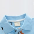 thumbnail image 4 of FLMEI Kids Boys Lapel T Shirts for Baby Boys Cartoon Embroidery Tees Short Sleeve Pullover Shirts Summer Cotton Tops for 1-6 Years, 4 of 8