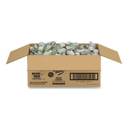 Coffee-Mate 08506985 0.38 oz Mini Cups Bulk Liquid Coffee Creamer - Irish Cream (180/Carton)