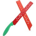 thumbnail image 3 of Watermelon Knife with Sleeve:Long Serrated Watermelon Knife for Melon Cutting - Kitchen Fruit Melon Cutter Slicer,Melon Knife for Home Summer Party Fruit Serving,Watermelon Slicer Cutter Tool(11.41"), 3 of 8