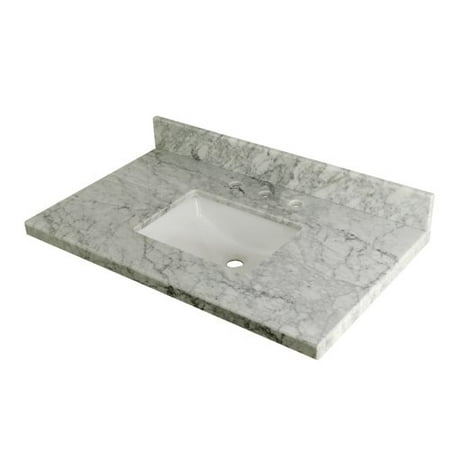 Kingston Brass Carrara Marble 36'' Single Bathroom Vanity Top