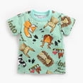 thumbnail image 6 of WIBACKER Baby Boys Cartoon Fox Short Sleeve T Shirts Drawstring Shorts Summer Outfits,0-3T, 6 of 12