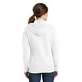 thumbnail image 2 of Port & Company Ladies Core Fleece Full Zip Hooded Sweatshirt-4XL (White), 2 of 2