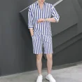 thumbnail image 2 of Conjunto de pantalones cortos para hombre, ropa de trabajo, sudaderas, chándal suave, novedad en camisetas y tops, conjuntos de camisetas y pantalones cortos para hombre, moda para hombre 2024 XL, 2 of 5