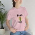 thumbnail image 2 of Pickle Queen T-shirt, Funny Pickle Lover Unisex Short Sleeve Tee, Pink, Medium, 2 of 9