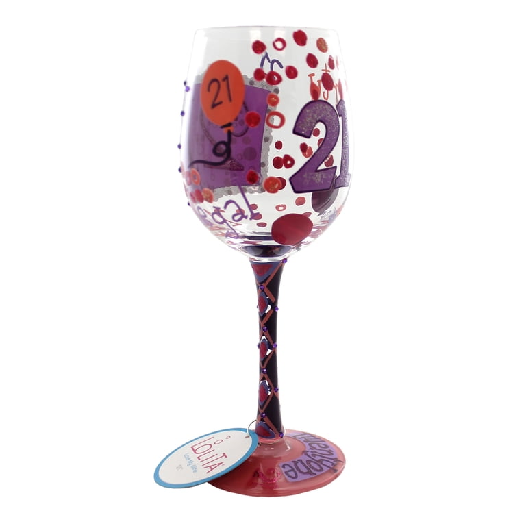 Lolita 21st Birthday Wine Glass