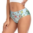 thumbnail image 2 of Balery Chinoiserie Floral Palm Tree Ropa Interior de Algodón para Mujer con Dibujo – Braguitas Cómodas y Elásticas, Estilo Clásico-Small, 2 of 6