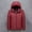 Burgundy, variant on Men's Water-Resistant Puffer Jacket Lightweight Long-SleeveHooded Packable Ultra Light Weight Short Down Jacket M-5XL Navy