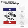 thumbnail image 5 of Don't Mess With Texas State Pride Garden Flag Decoration Yard Farmhouse Double Sided Holiday Party Outdoor Camping Decor Flags 12x18in, 5 of 7