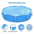 thumbnail image 6 of Danolapsi 118x 79 x 26 inch Rectangular Frame Pool Outdoor Backyard Above Ground Swimming Pool, 6 of 7
