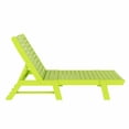 thumbnail image 4 of Malibu Poly Reclining Outdoor Patio Chaise Lounge Chair Adjustable, Lime, 4 of 10