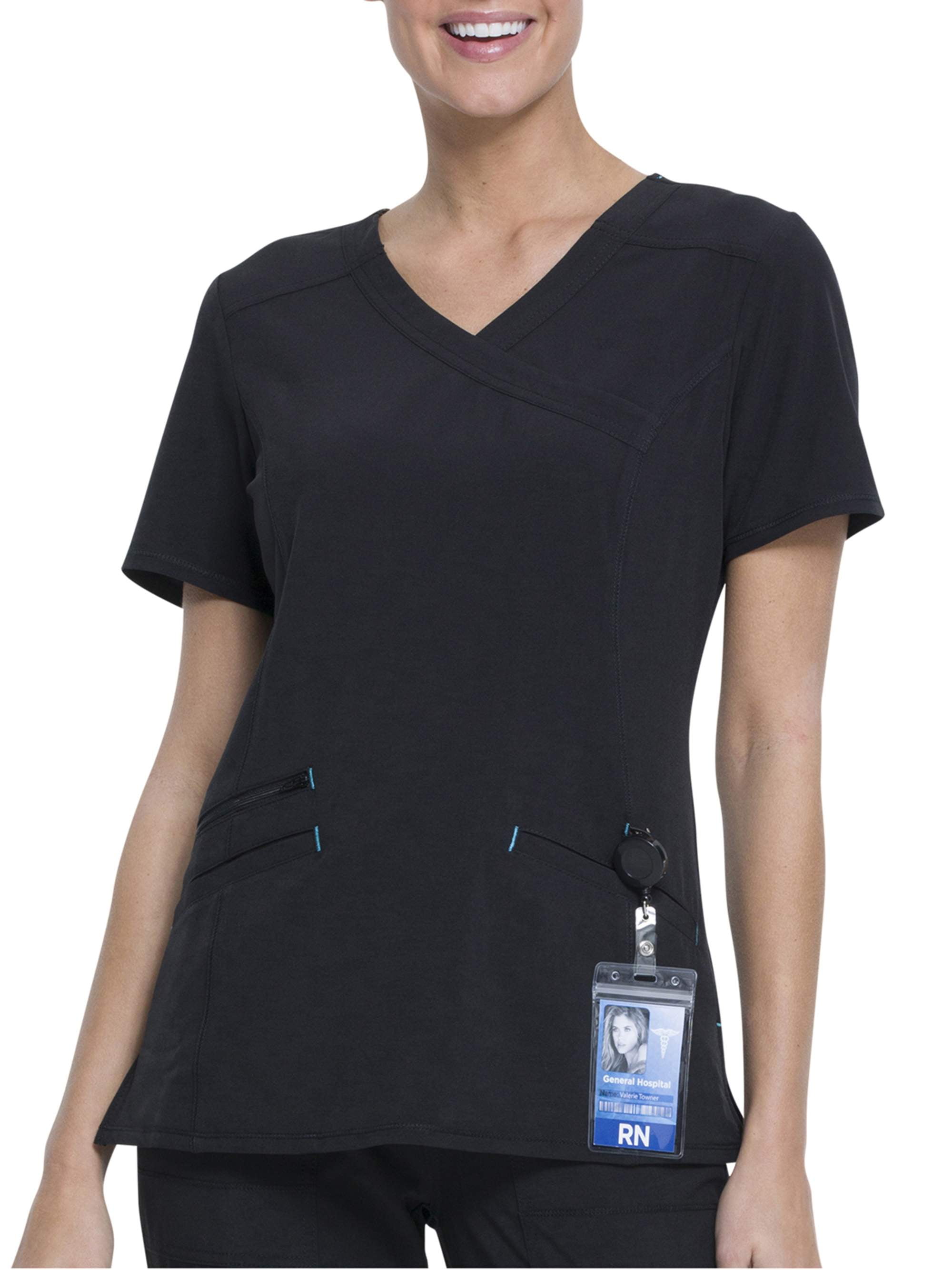 Download Scrubstar Women's Fashion Premium Mock Wrap Scrub Top ...