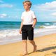 thumbnail image 3 of Pantalones de Natación para Niños Pequeños Verano Sólido Elástico Cintura Pantalones de Playa Bolsillo Pantalones Deportivos Casuales para Niños, 3 of 8