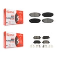 thumbnail image 1 of SIM Front Rear Semi-Metallic Brake Pads Kit for Car Honda Odyssey Acura MDX KSM-100337, 1 of 8