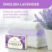 Yardley London Moisturizing Bath Bar, English Lavender, 4 oz, 4 bars