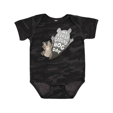 

Inktastic My First Groundhog Day- Cute Baby Gift Baby Boy or Baby Girl Bodysuit
