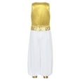 thumbnail image 2 of Alvivi Kids Boys Halloween Arabian Prince Cosplay Costume Vest Waistcoat with Loose Pants Set Yellow 12, 2 of 8