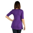 thumbnail image 2 of 24/7 Comfort Apparel Women's 3/4 Sleeve Tunic, 2 of 3