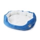 thumbnail image 1 of Cama nido para perro, cachorro y gato de cachemira color caramelo de 50 x 40 cm (azul), 1 of 7