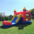 thumbnail image 6 of JumpOrange 13' X 26' Rainbow Bounce House with Water Slide Combo, 6 of 6