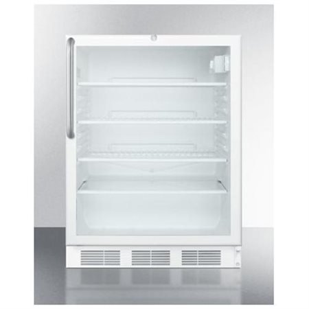 Commercial Built In Under Counter 24 Wide Glass Door All