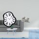 thumbnail image 2 of Reloj de pared nórdico con números distorsionados, estatua electrónica de gato, diseño creativo en resina acrílica, decoración silenciosa, ide, 2 of 8