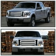 thumbnail image 3 of Spec-D Tuning Black Projector Headlights w/ LED Tube Compatible with 2009-2014 Ford F150, Left + Right Pair Headlamps Assembly, 3 of 6