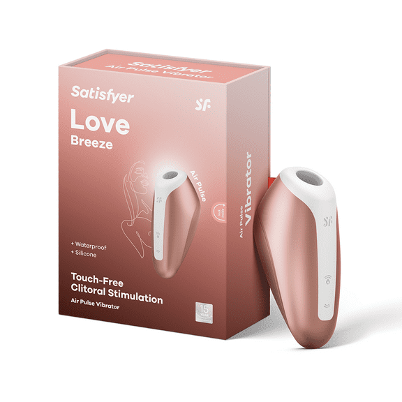 Satisfyer Love Breeze Air-Pulse Clitoris Stimulator - Non-Contact Clitoral Sucking Pressure-Wave Technology, Waterproof, Rechargeable (Copper)