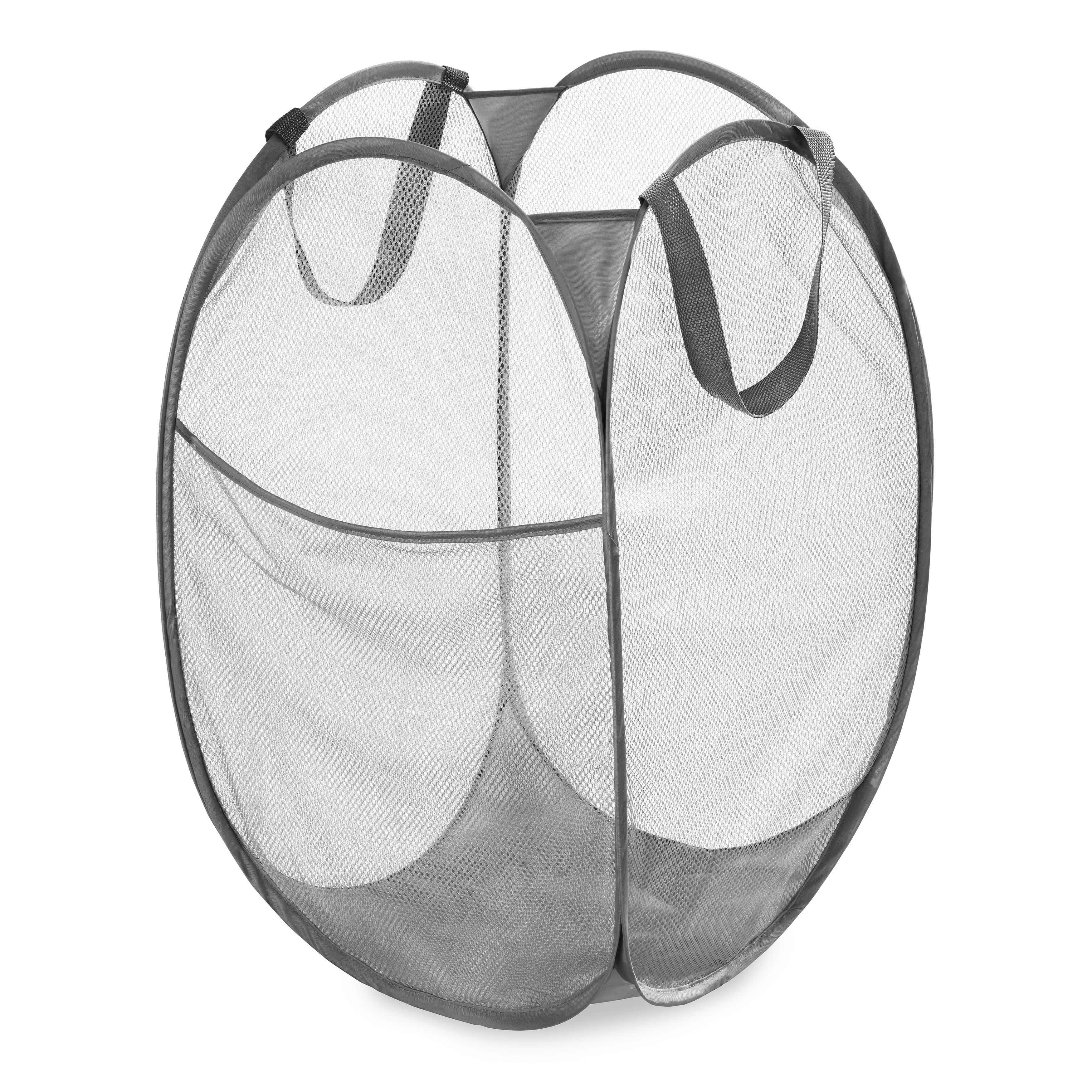Whitmor Pop & Fold Laundry Hamper - Savvy Gray