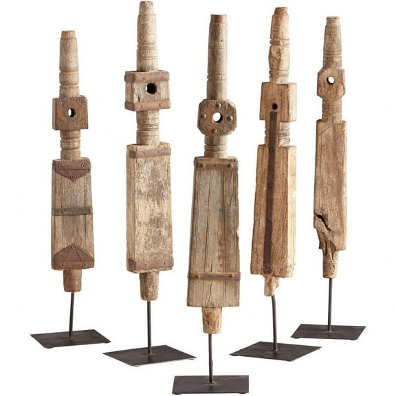 Cyan Design 08913 Rustic Todem Iron And Wood Hand Made Spiritual Statue - Rustic
