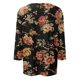 thumbnail image 5 of camiseta estampada de manga tres cuartos con cuello redondo informal a la moda para mujer naranja/s, 5 of 5